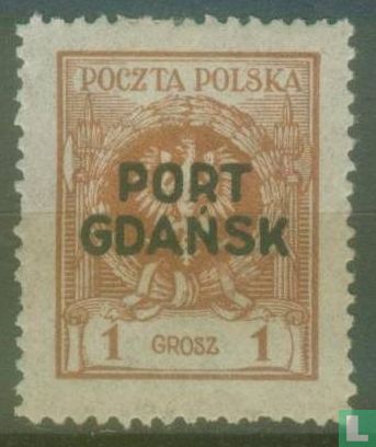 Eagle, overprint Port Gdansk