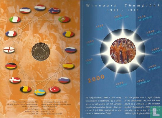 Netherlands 5 gulden 2000 (folder) "European Football Championship" - Image 2