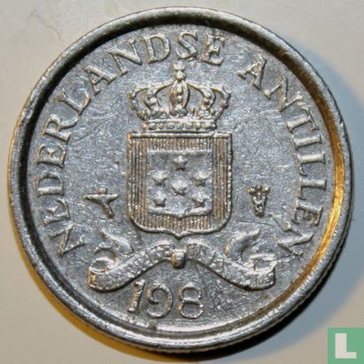 Netherlands Antilles 10 cent 1984 (misstrike) - Image 1