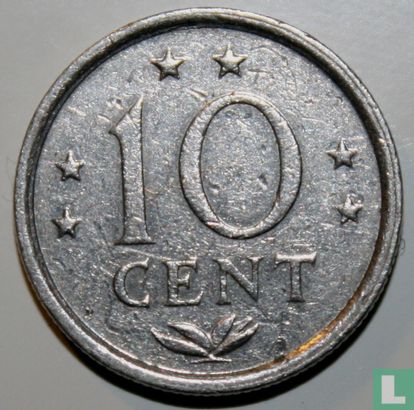 Netherlands Antilles 10 cent 1984 (misstrike) - Image 2