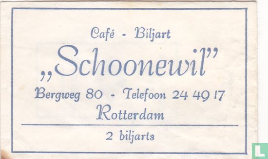 Café Biljart "Schoonewil" - Afbeelding 1