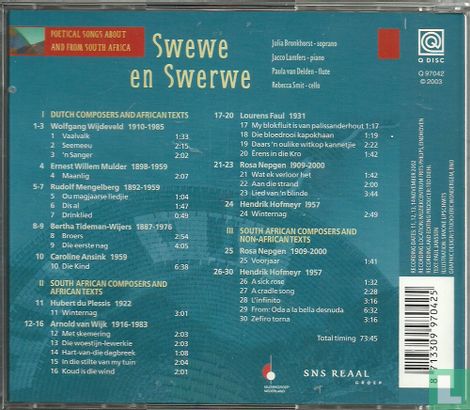 Swewe en Swerve - poetical songs about and from South Africa - Image 2