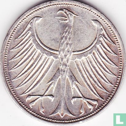 Duitsland 5 mark 1969 (F) - Afbeelding 2