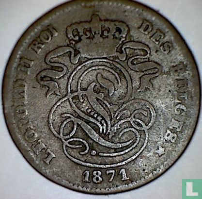 België 2 centimes 1871 - Afbeelding 1