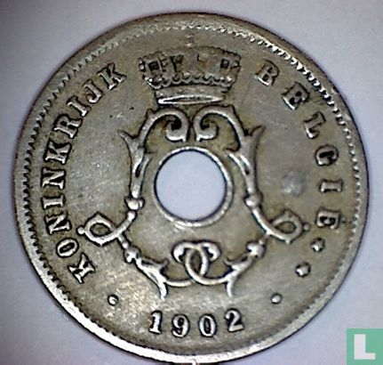 Belgium 5 centimes 1902 (NLD) - Image 1