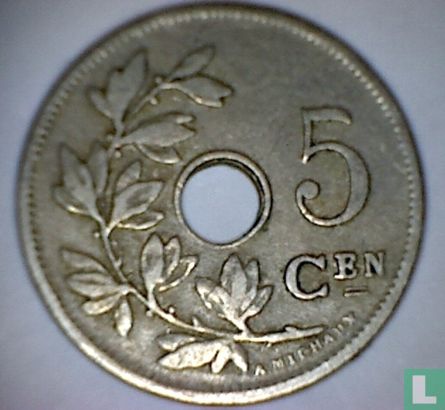 Belgium 5 centimes 1902 (NLD) - Image 2