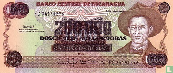 NICARAGUA 200,000 córdobas - Image 1