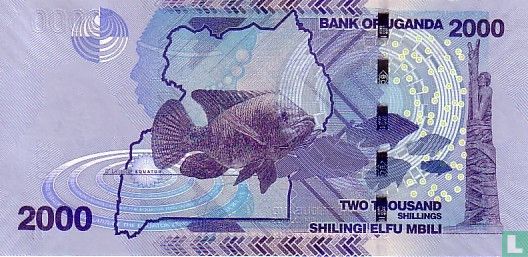 Uganda 2,000 Shillings 2010 - Image 2