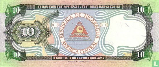 NICARAGUA 10 Cordobas - Image 2