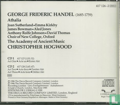 Händel, G.F.  Athalia - Image 2