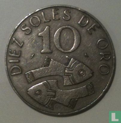 Peru 10 soles de oro 1969 - Afbeelding 2