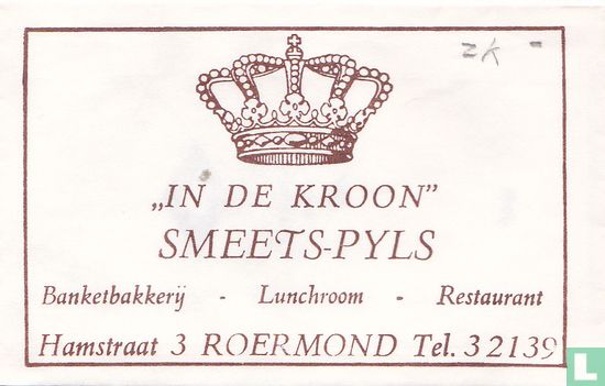 "In de Kroon" Banketbakkerij Lunchroom Restaurant   - Image 1