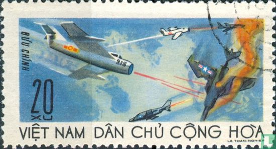 Vietnamese MIG-17 shoots down American