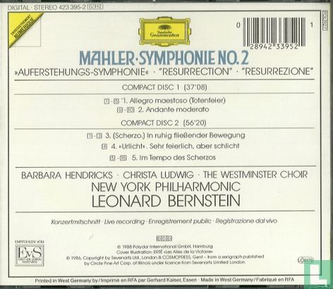 Mahler, Gustav  Symphonie no. 2 - Afbeelding 2