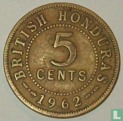 Brits-Honduras 5 cents 1962 - Afbeelding 1