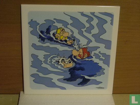 Asterix, Obelix en Idefix in zwembad - Afbeelding 1
