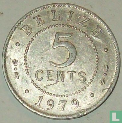 Belize 5 cents 1979 (aluminium) - Image 1