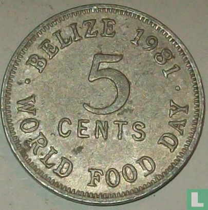 Belize 5 cents 1981 "FAO - World Food Day 1981" - Image 1