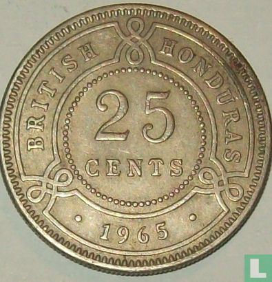 British Honduras 25 cents 1965 - Image 1