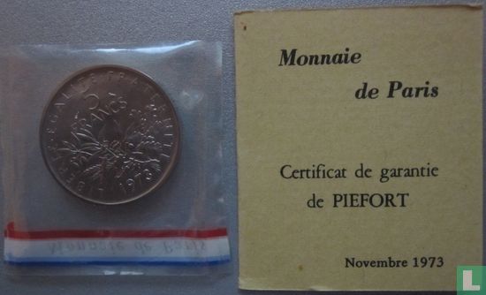 Frankrijk 5 francs 1973 (Piedfort - nikkel) - Afbeelding 1