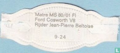 Matra MS 80/01 FI Ford Cosworth V8 Rijder Jean-Pierre Beltoise - Image 2