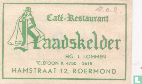 Café Restaurant Raadskelder  - Image 1