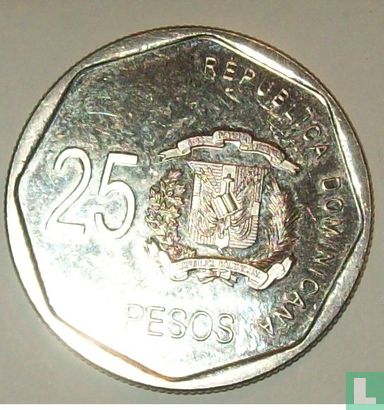 Dominikanische Republik 25 Peso 2008 - Bild 2