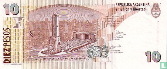 Argentinië 10 Pesos 2003 - Afbeelding 2