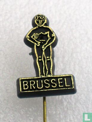 Brussel (Manneken Pis) [gold auf schwarz]