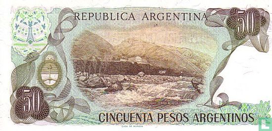 Argentina 50 Pesos Argentinos 1983 - Image 2