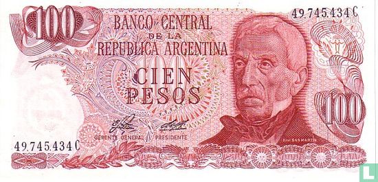 Argentinië 100 Pesos 1976 - Afbeelding 1