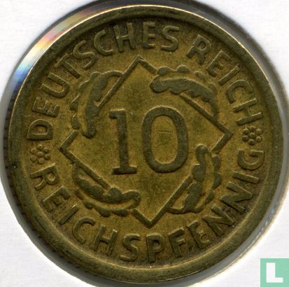 Empire allemand 10 reichspfennig 1925 (D) - Image 2
