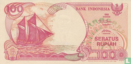 Indonésie 100 Rupiah 1999 - Image 1