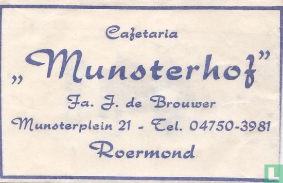Cafetaria "Munsterhof"  - Image 1