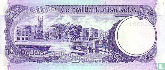 Barbados 2 Dollars ND (1986) - Afbeelding 2