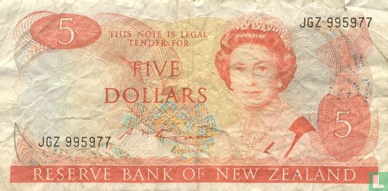 Nieuw Zeeland 5 Dollars - Afbeelding 1