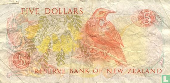 Nouvelle-Zélande 5 Dollars - Image 2