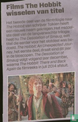 Films The Hobbit wisselen van titel