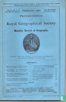 Royal Geographical Society Februari 1887 - Afbeelding 1
