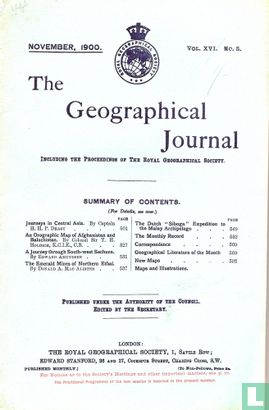 THE GEOGRAPHICAL JOURNAL NOVEMBER 1900  - Bild 1