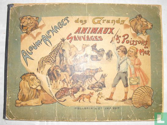 Album-Alphabet des Grands Animaux Sauvages & Poissons de Mer - Afbeelding 1