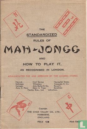 The standarized rules of Mah-Jongg and how to play it - Afbeelding 1