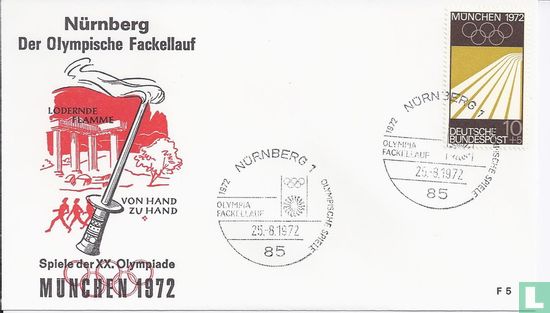 Post Stempel Nürnberg, Fackellauf