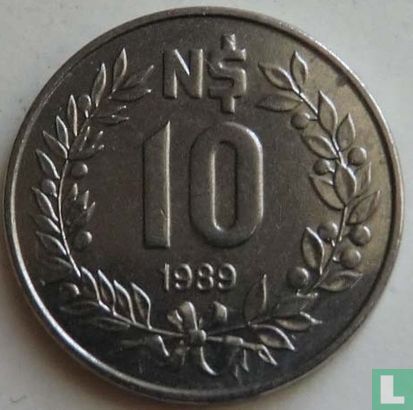 Uruguay 10 Nuevo Peso 1989 - Bild 1