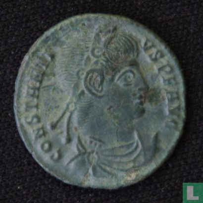 Romeinse Keizerrijk Siscia AE4 kleinfollis van Keizer Constantius II 337-340 - Afbeelding 2
