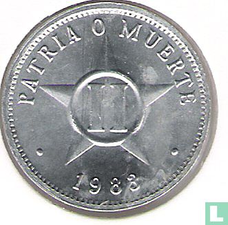 Cuba 2 centavos 1983 (grote letters) - Afbeelding 1