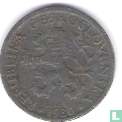 Tchécoslovaquie 1 koruna 1930 - Image 1