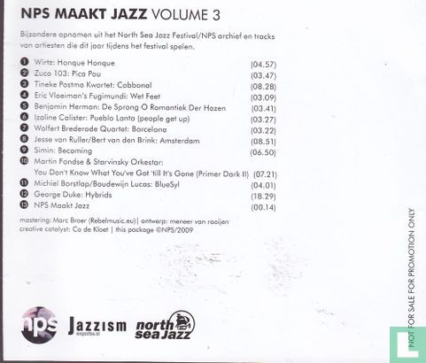 NPS maakt Jazz Volume 3 North Sea Jazz Special - Bild 2