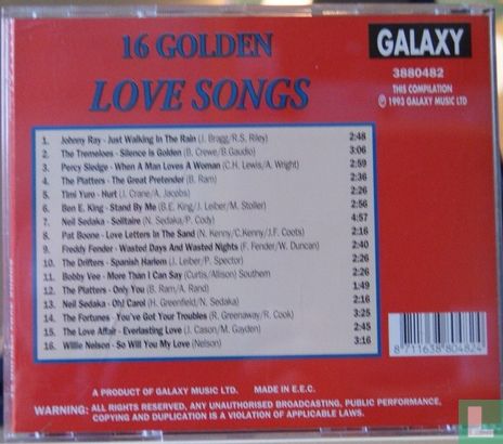 16 Golden Love Songs - Image 2