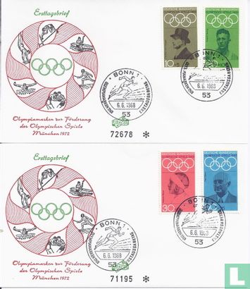 Poststempel  Bonn Olympische Spelen